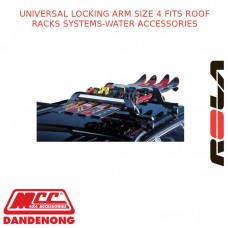 UNIVERSAL LOCKING ARM SIZE 4 FITS ROOF RACKS SYSTEMS-WATER ACCESSORIES